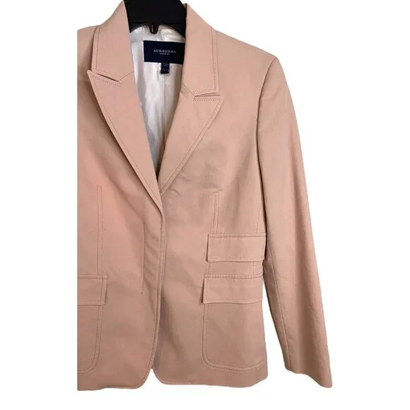 Burberry blazer jacket size 8 pink pastel made in Italy‎